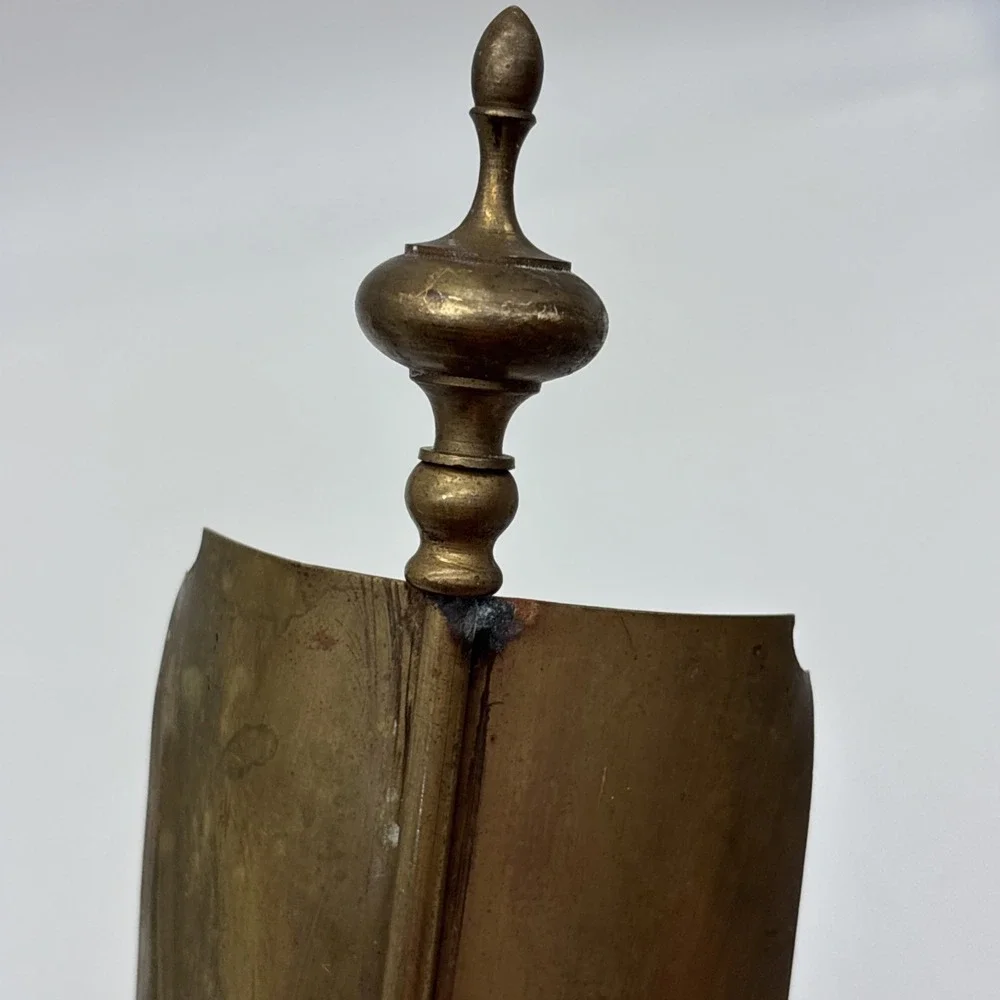 vintage brass wall sconce with a backplate italy Electric